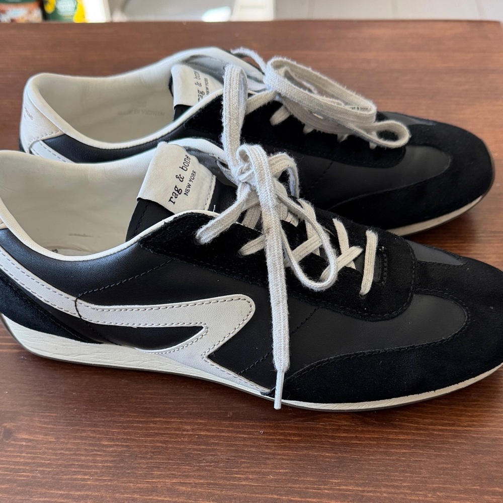 Classic Black and White Womens  Sneakers